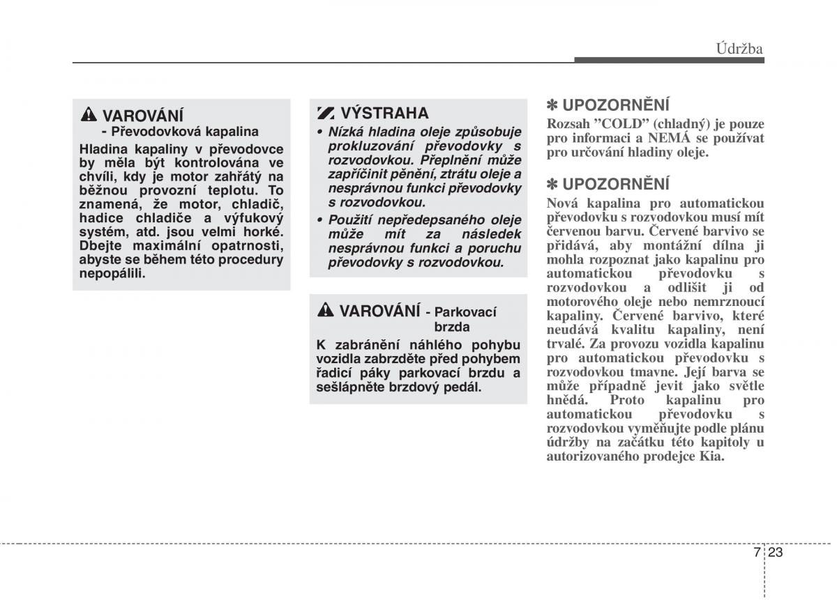 KIA Rio Pride DE navod k obsludze / page 272