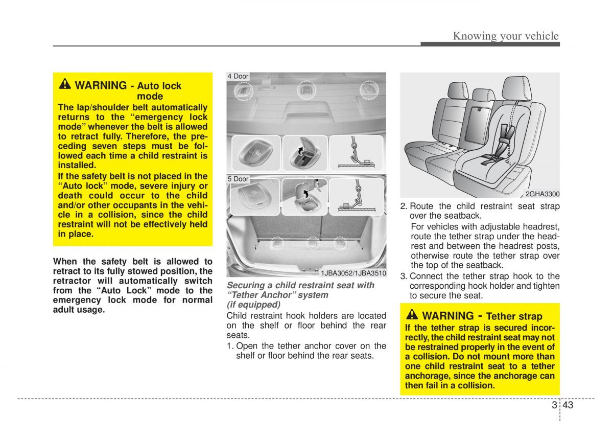 KIA Rio Pride DE owners manual / page 56