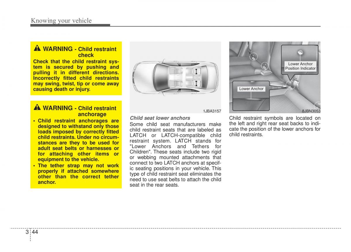 KIA Rio Pride DE owners manual / page 57