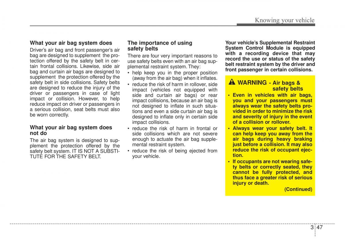 KIA Rio Pride DE owners manual / page 60