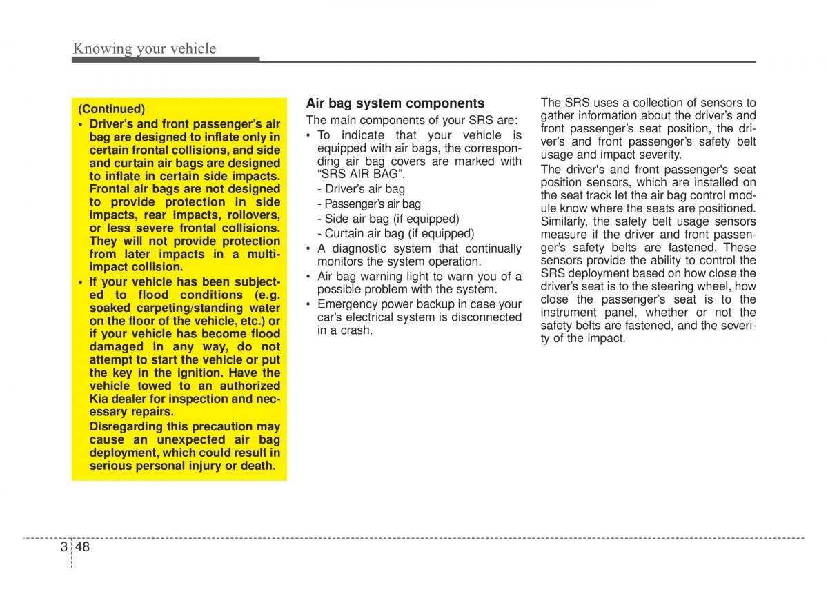 KIA Rio Pride DE owners manual / page 61