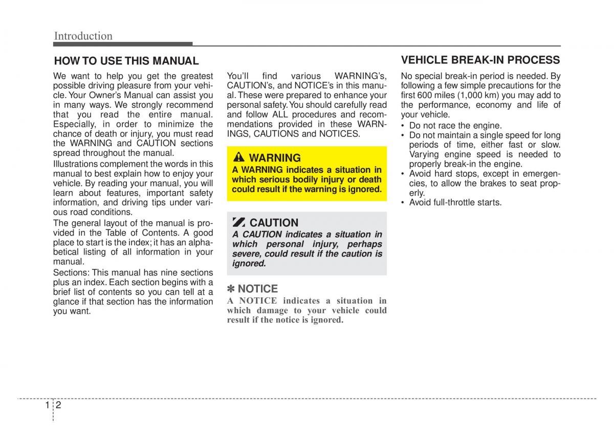 KIA Rio Pride DE owners manual / page 7