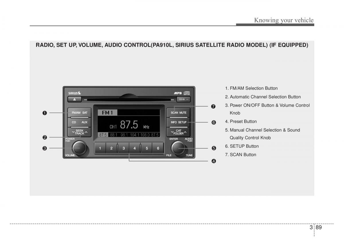 KIA Rio Pride DE owners manual / page 102