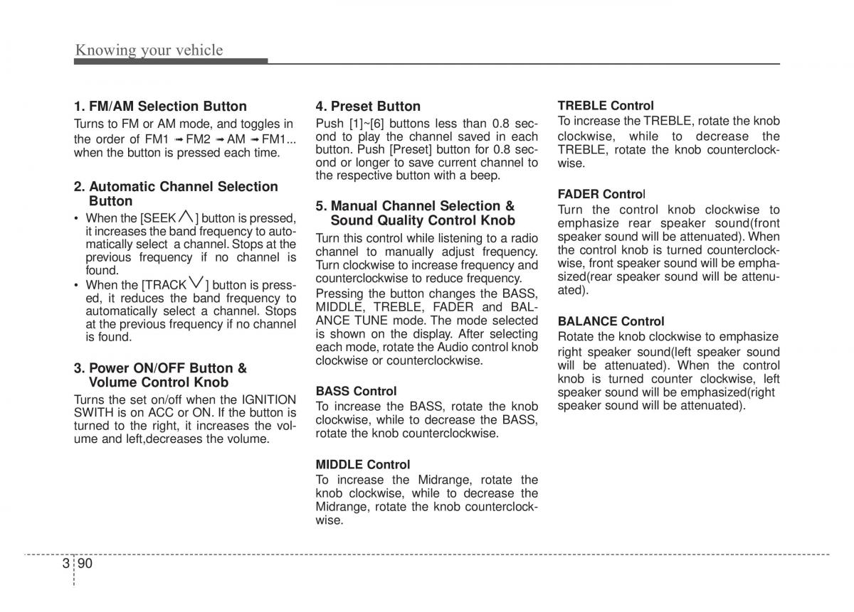 KIA Rio Pride DE owners manual / page 103