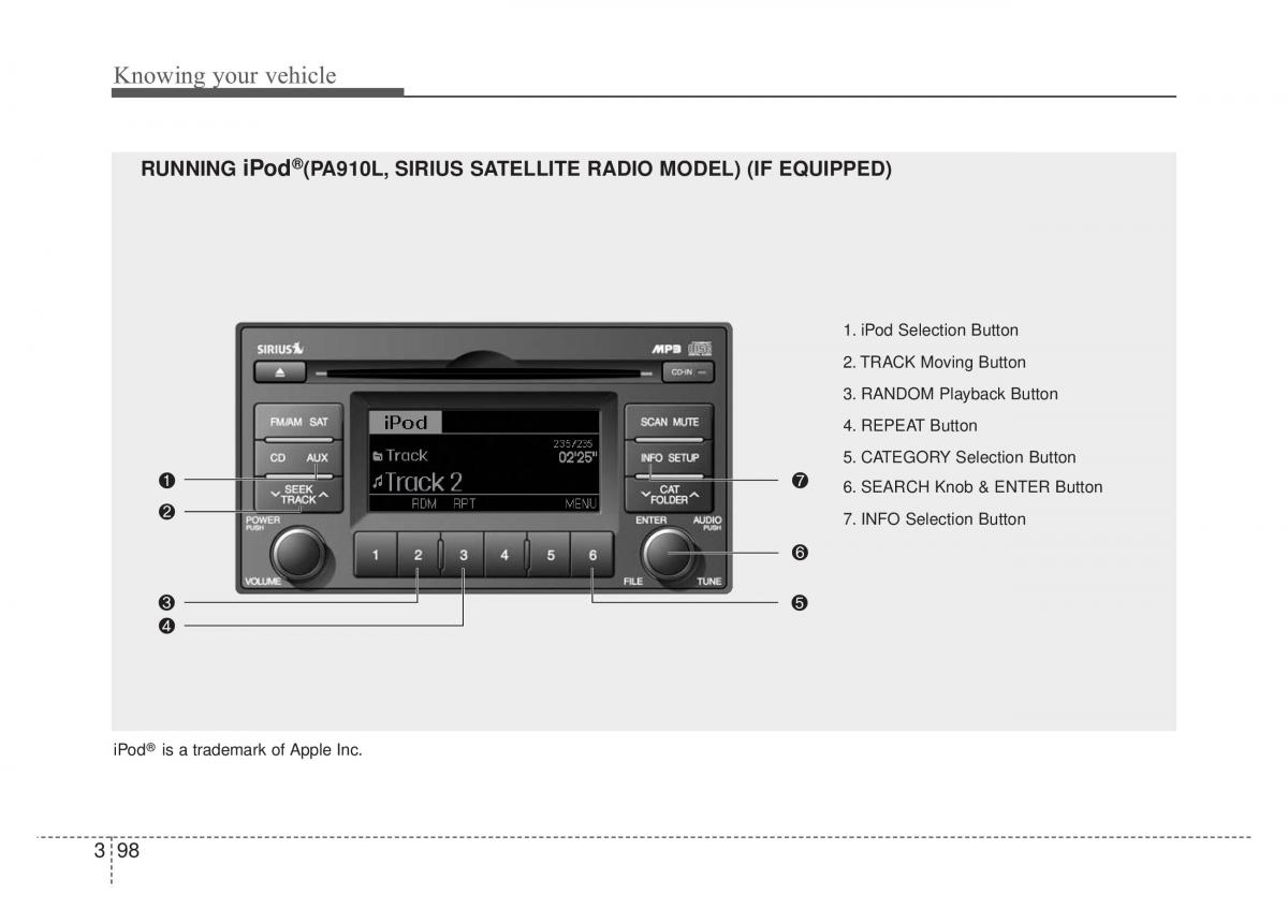 KIA Rio Pride DE owners manual / page 111