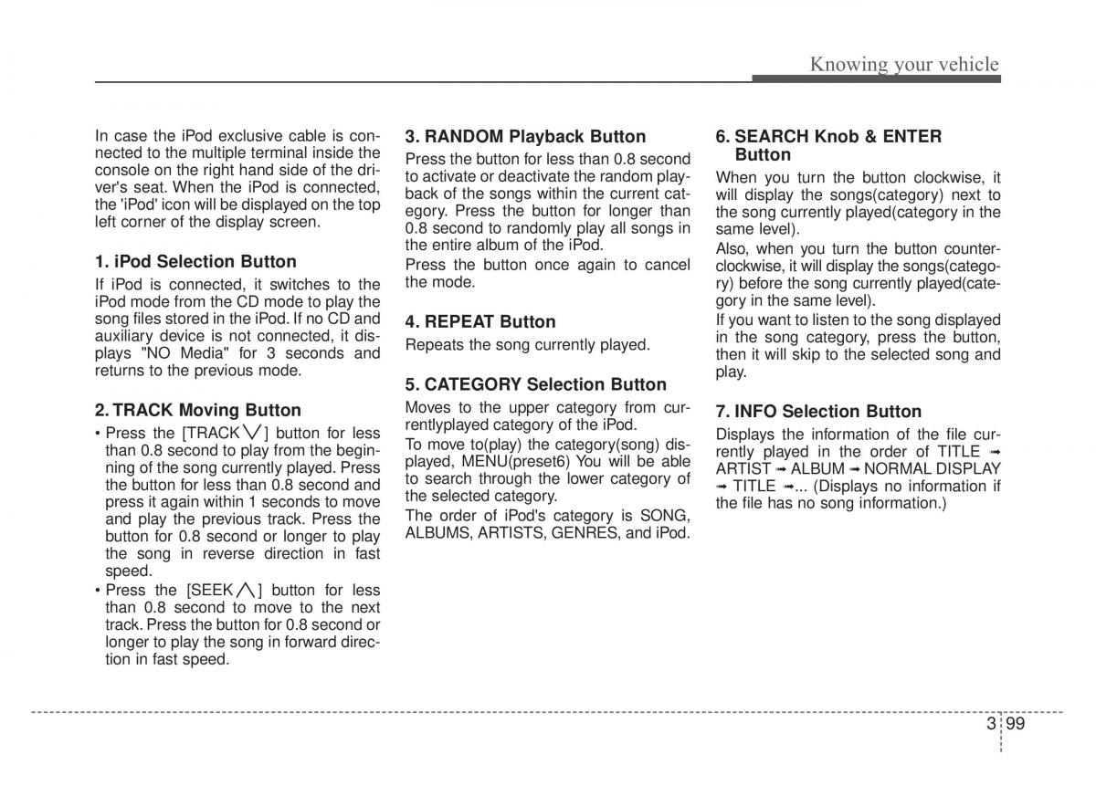 KIA Rio Pride DE owners manual / page 112