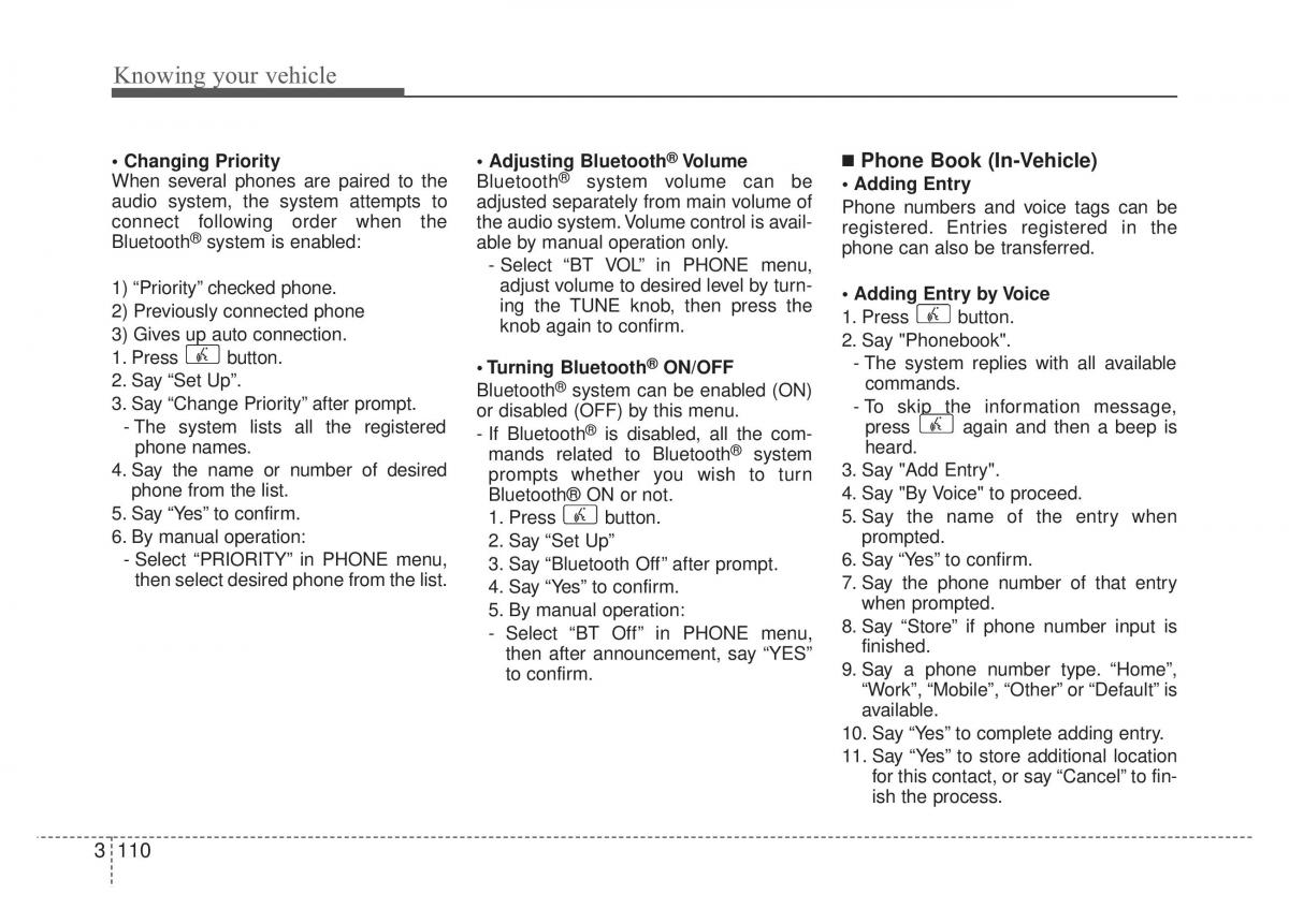 KIA Rio Pride DE owners manual / page 123