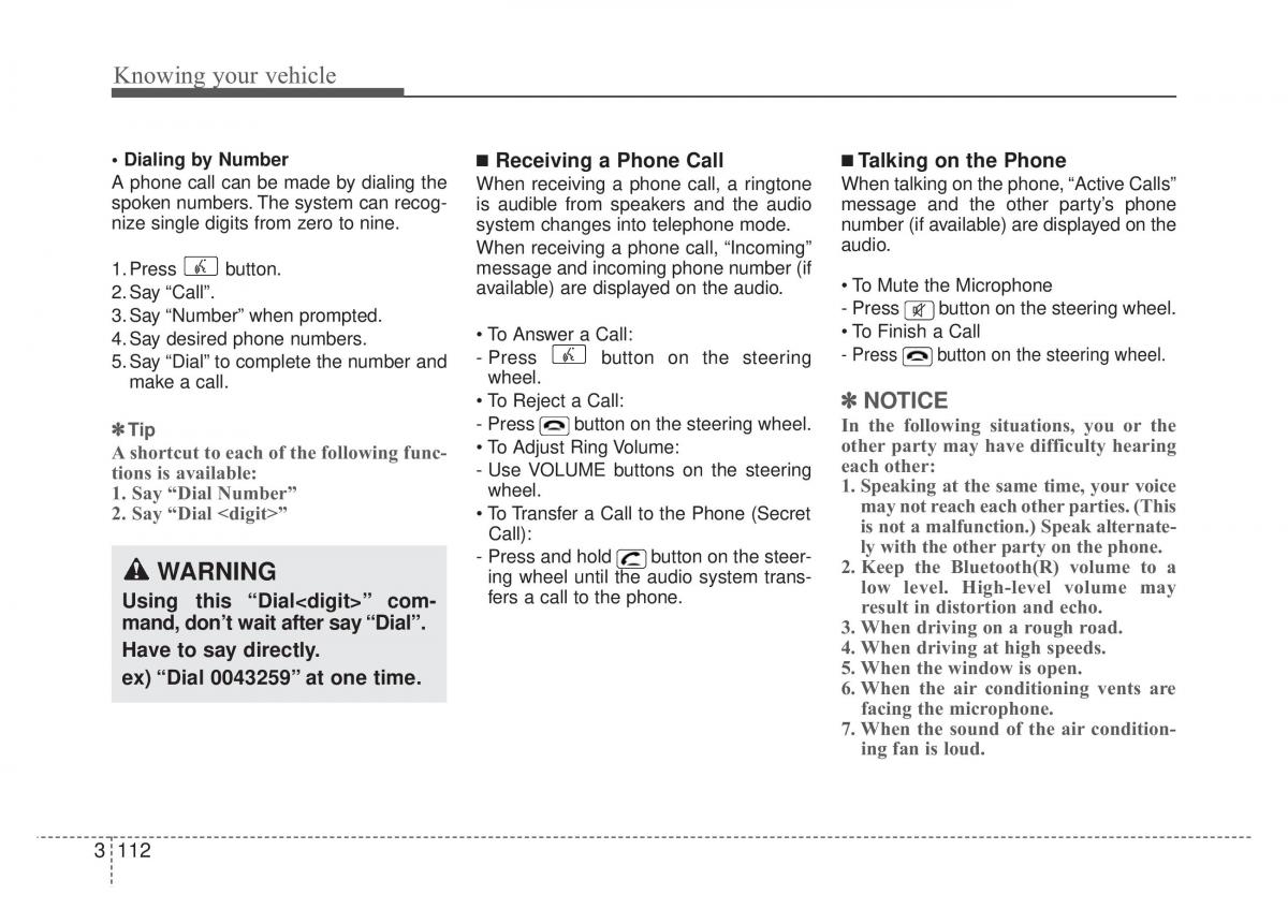 KIA Rio Pride DE owners manual / page 125