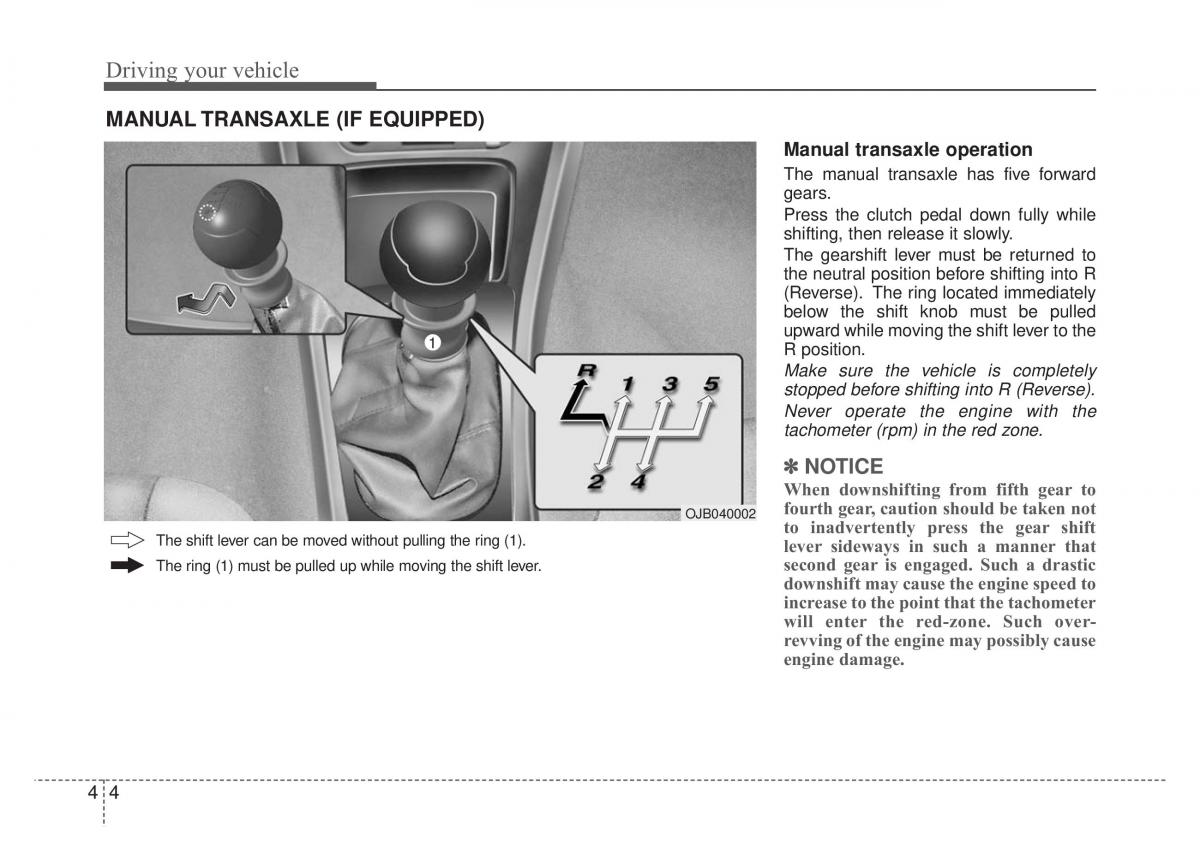 KIA Rio Pride DE owners manual / page 130