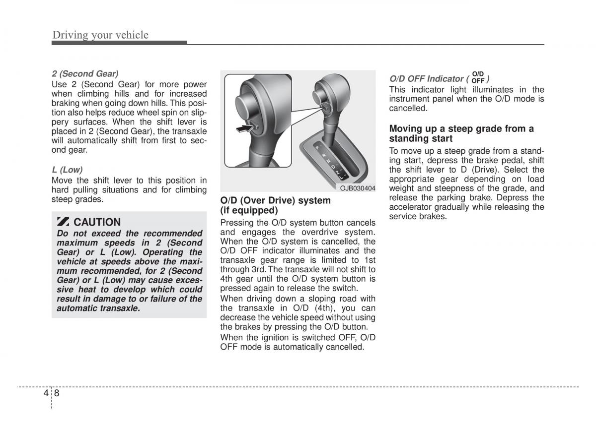 KIA Rio Pride DE owners manual / page 134