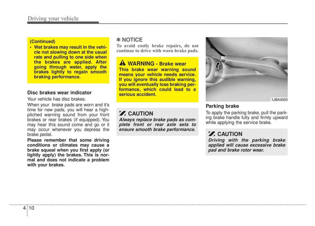 KIA Rio Pride DE owners manual / page 136