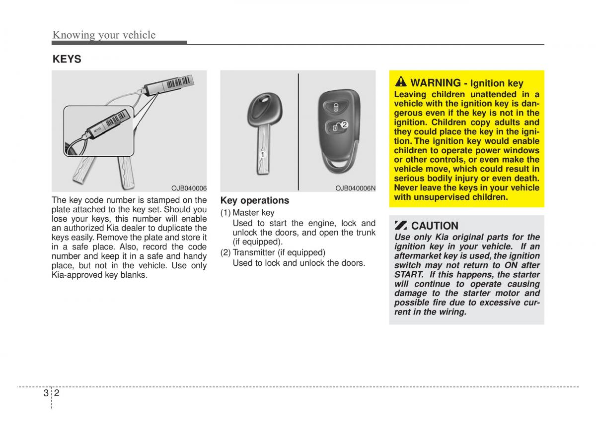 KIA Rio Pride DE owners manual / page 15