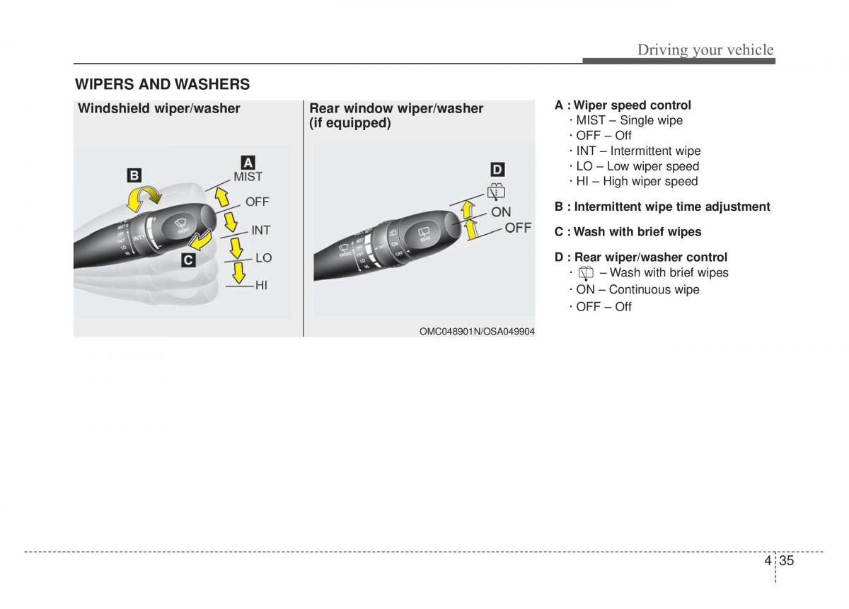 KIA Rio Pride DE owners manual / page 161