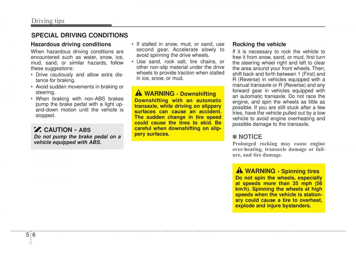 KIA Rio Pride DE owners manual / page 180