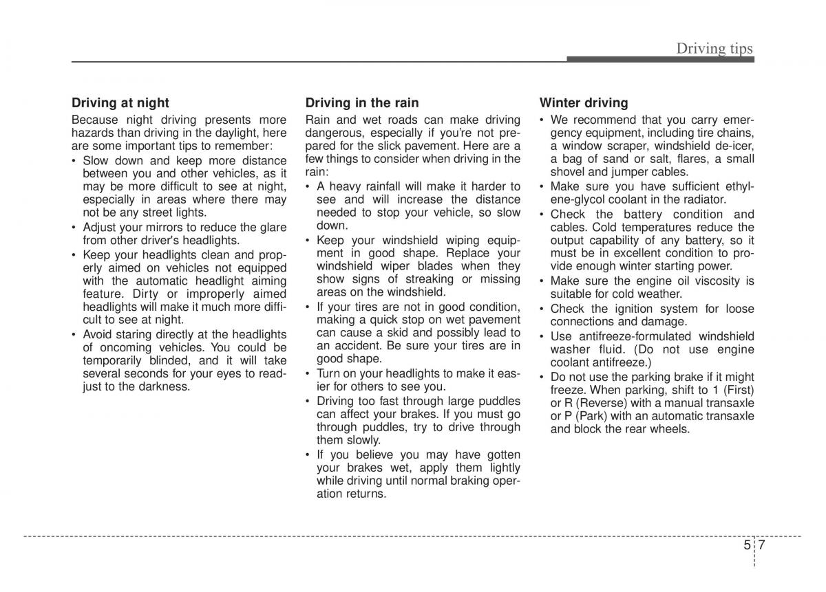 KIA Rio Pride DE owners manual / page 181