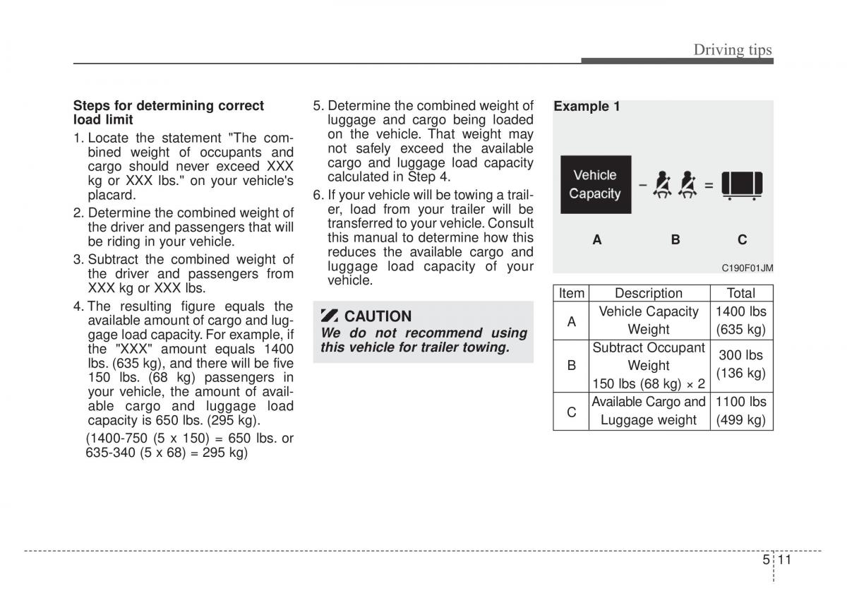 KIA Rio Pride DE owners manual / page 185