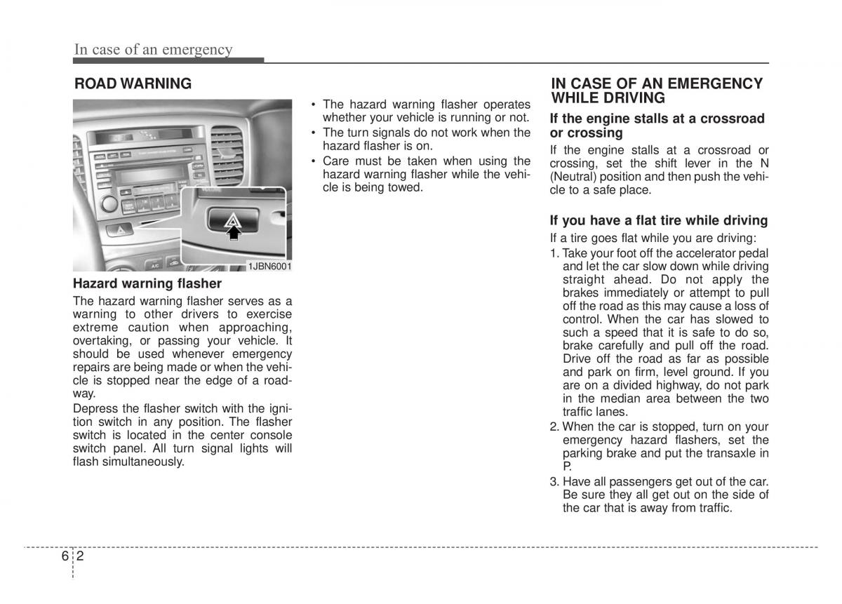 KIA Rio Pride DE owners manual / page 193