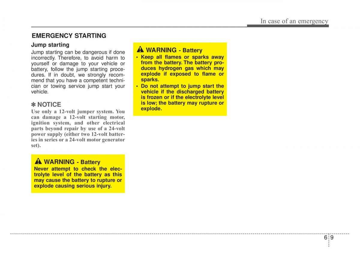 KIA Rio Pride DE owners manual / page 200