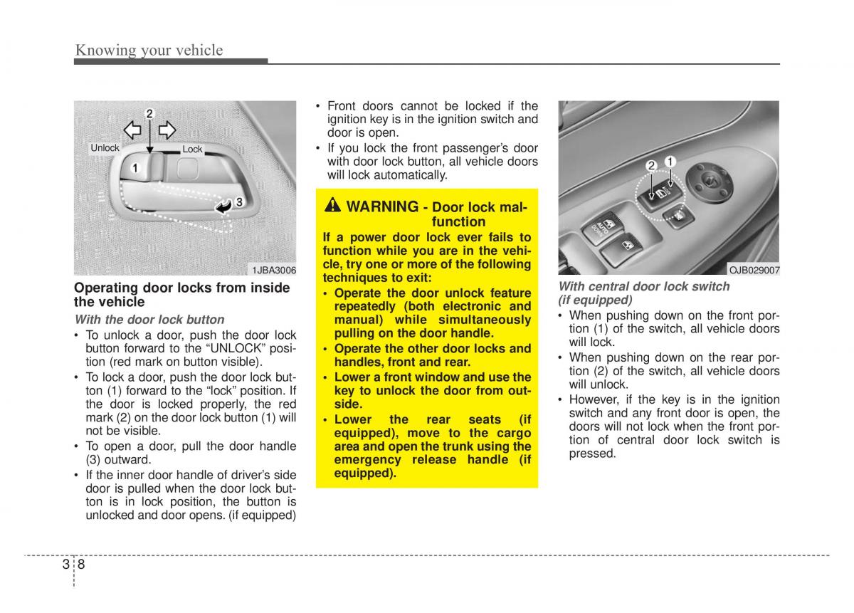 KIA Rio Pride DE owners manual / page 21