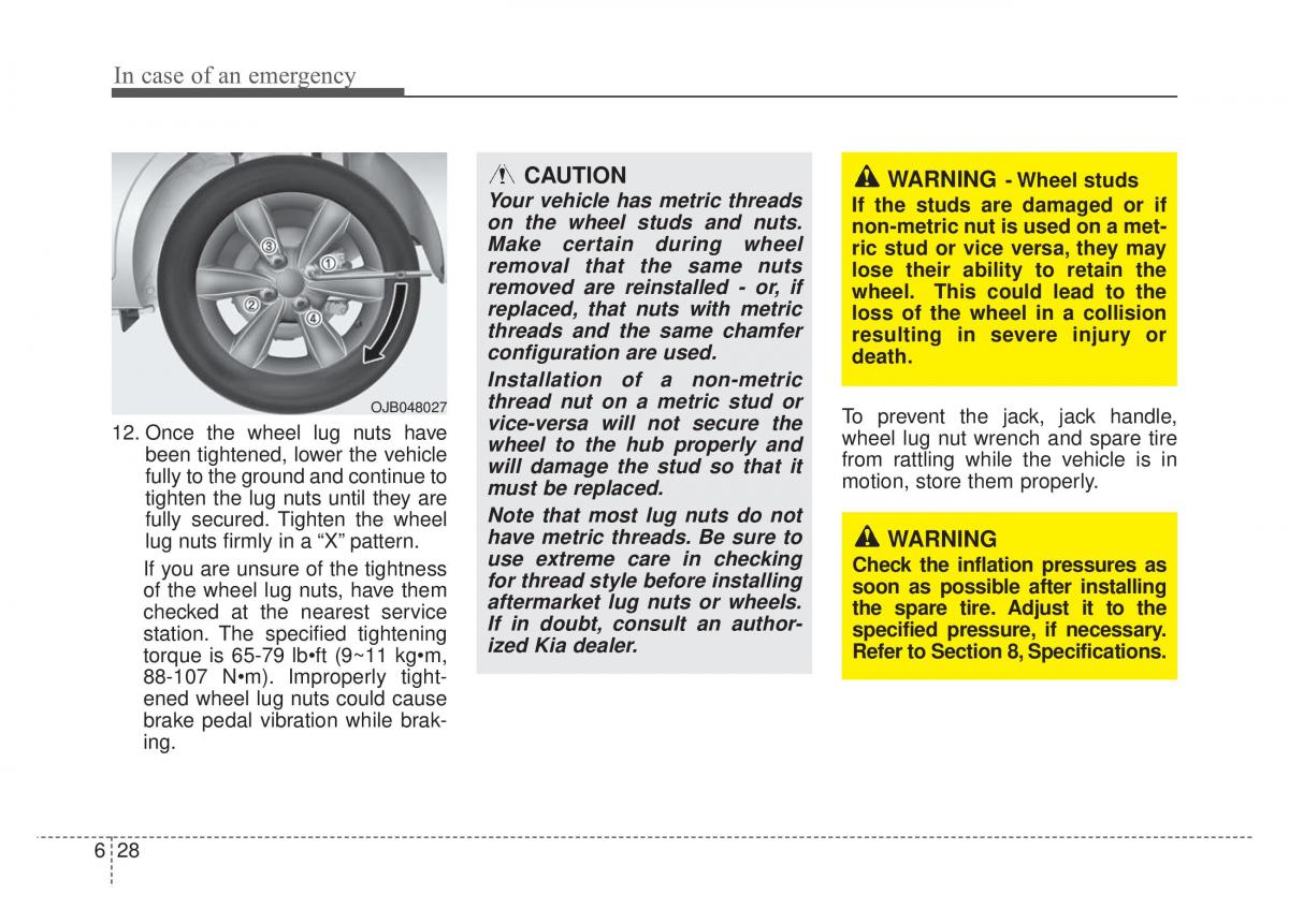 KIA Rio Pride DE owners manual / page 219