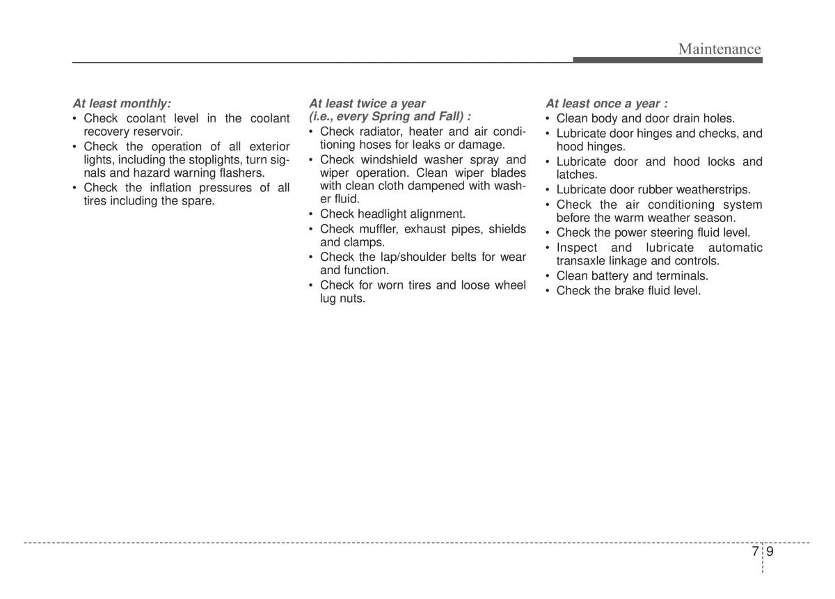 KIA Rio Pride DE owners manual / page 228