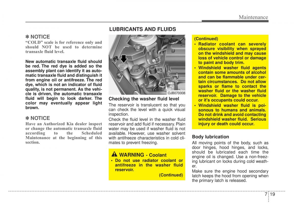 KIA Rio Pride DE owners manual / page 238