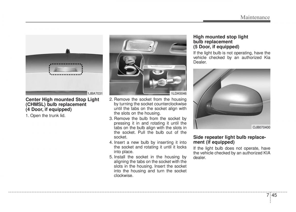 KIA Rio Pride DE owners manual / page 264