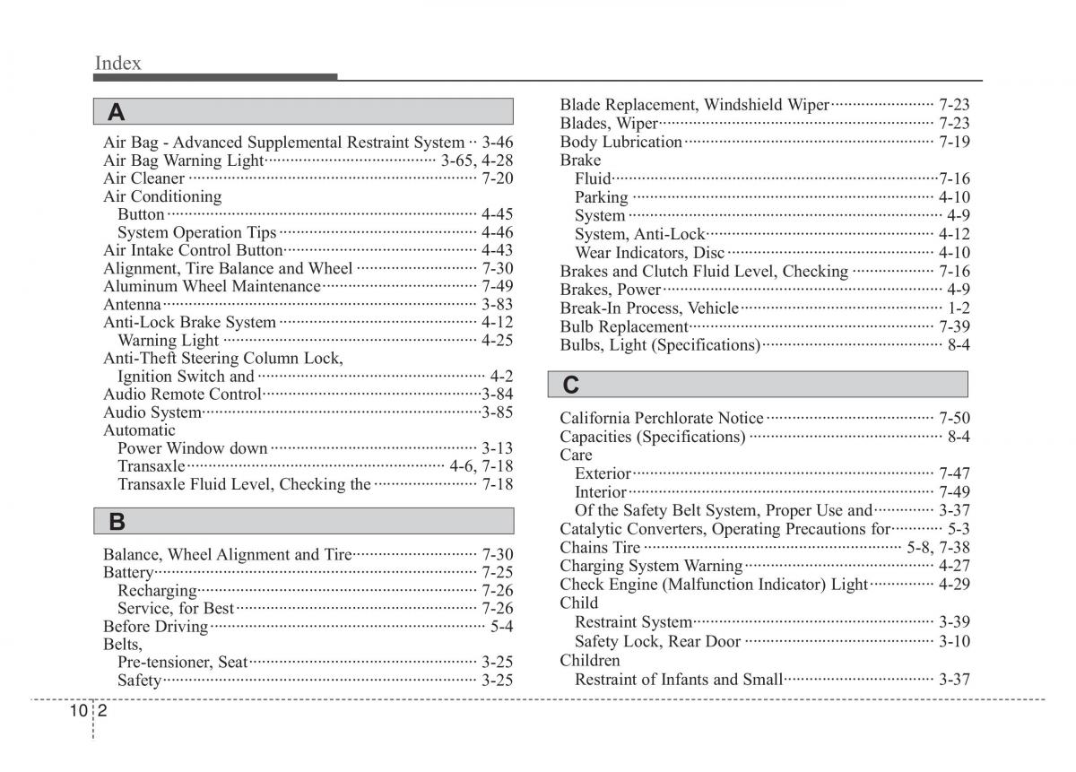 KIA Rio Pride DE owners manual / page 281