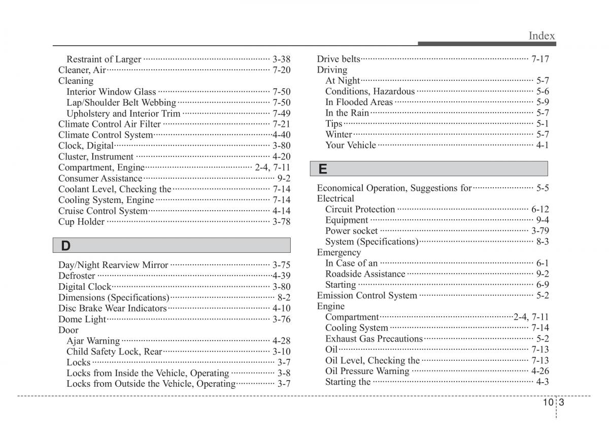 KIA Rio Pride DE owners manual / page 282