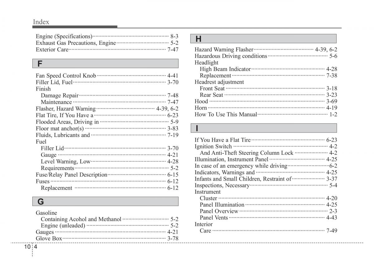 KIA Rio Pride DE owners manual / page 283