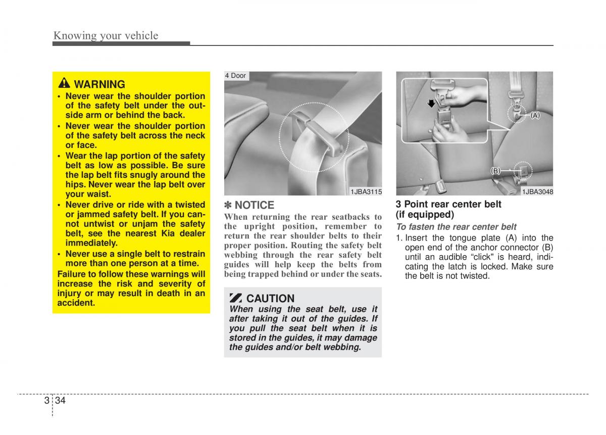 KIA Rio Pride DE owners manual / page 47