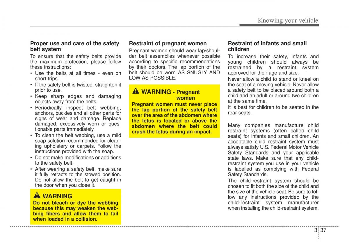 KIA Rio Pride DE owners manual / page 50