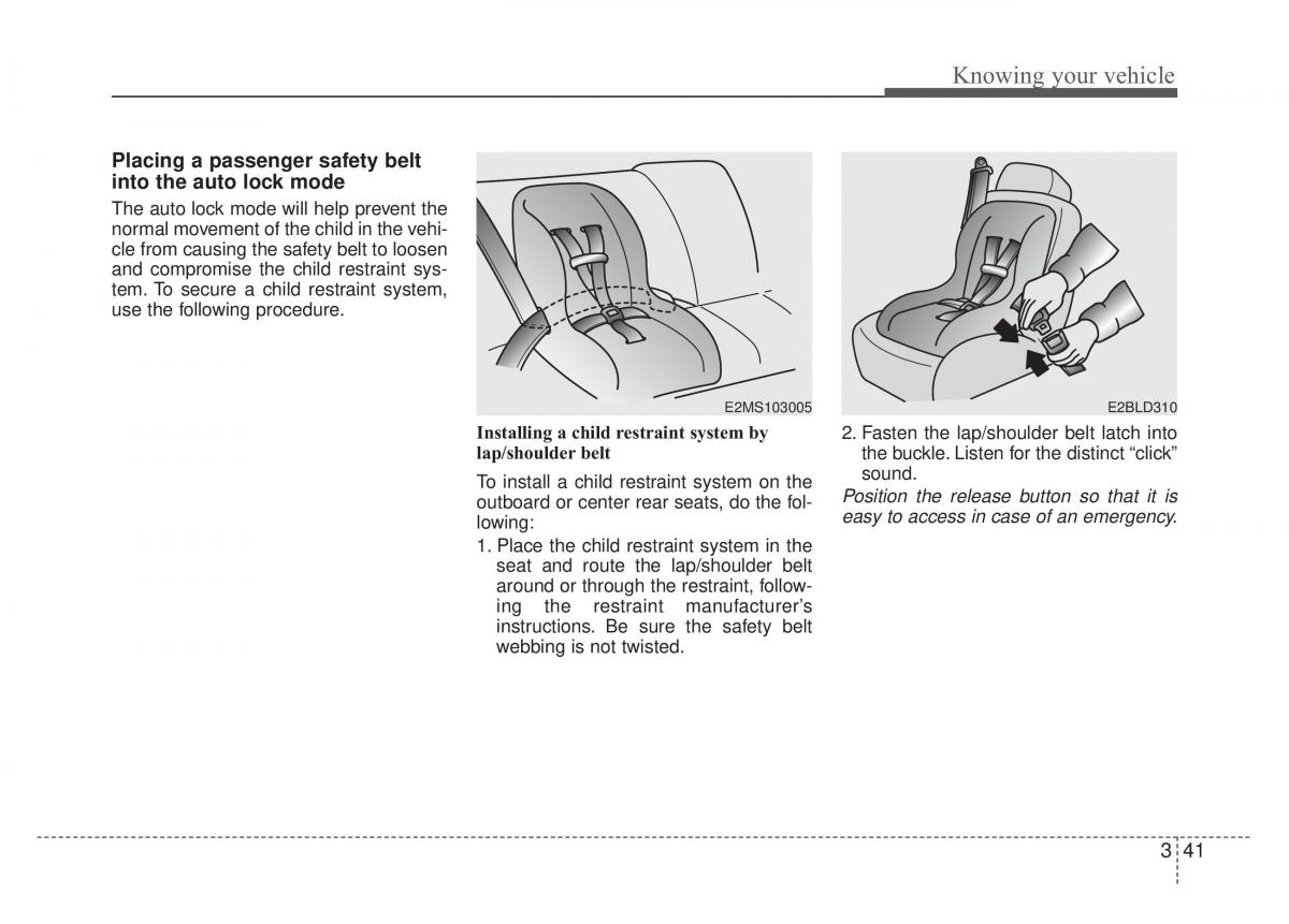 KIA Rio Pride DE owners manual / page 54