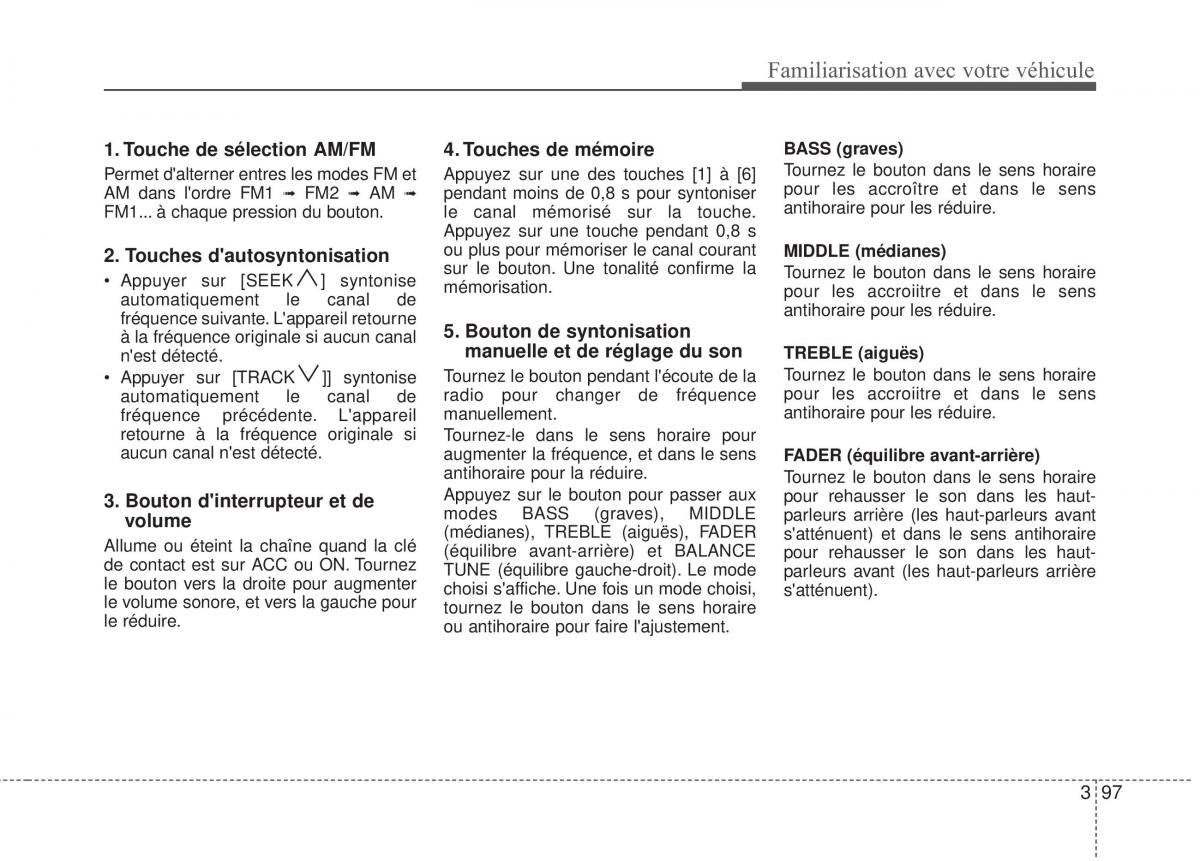 KIA Rio Pride DE manuel du proprietaire / page 107