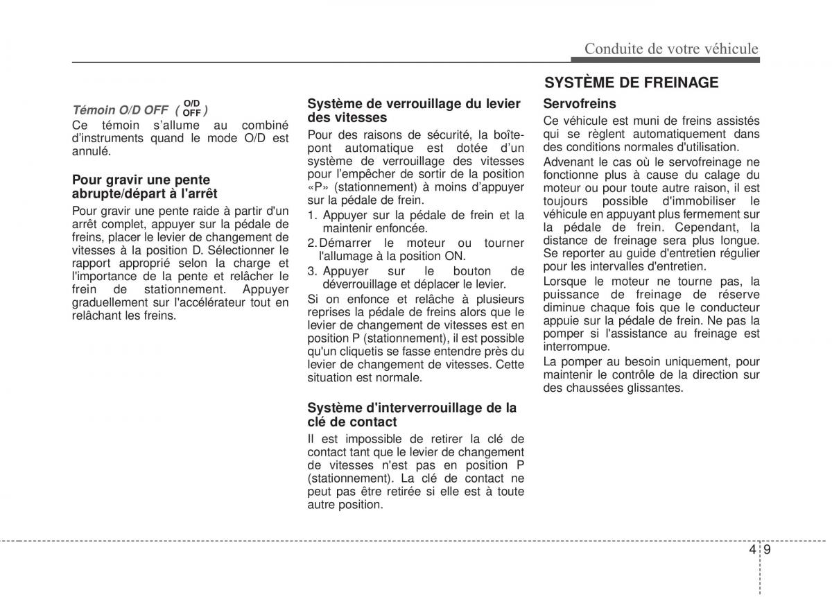 KIA Rio Pride DE manuel du proprietaire / page 131