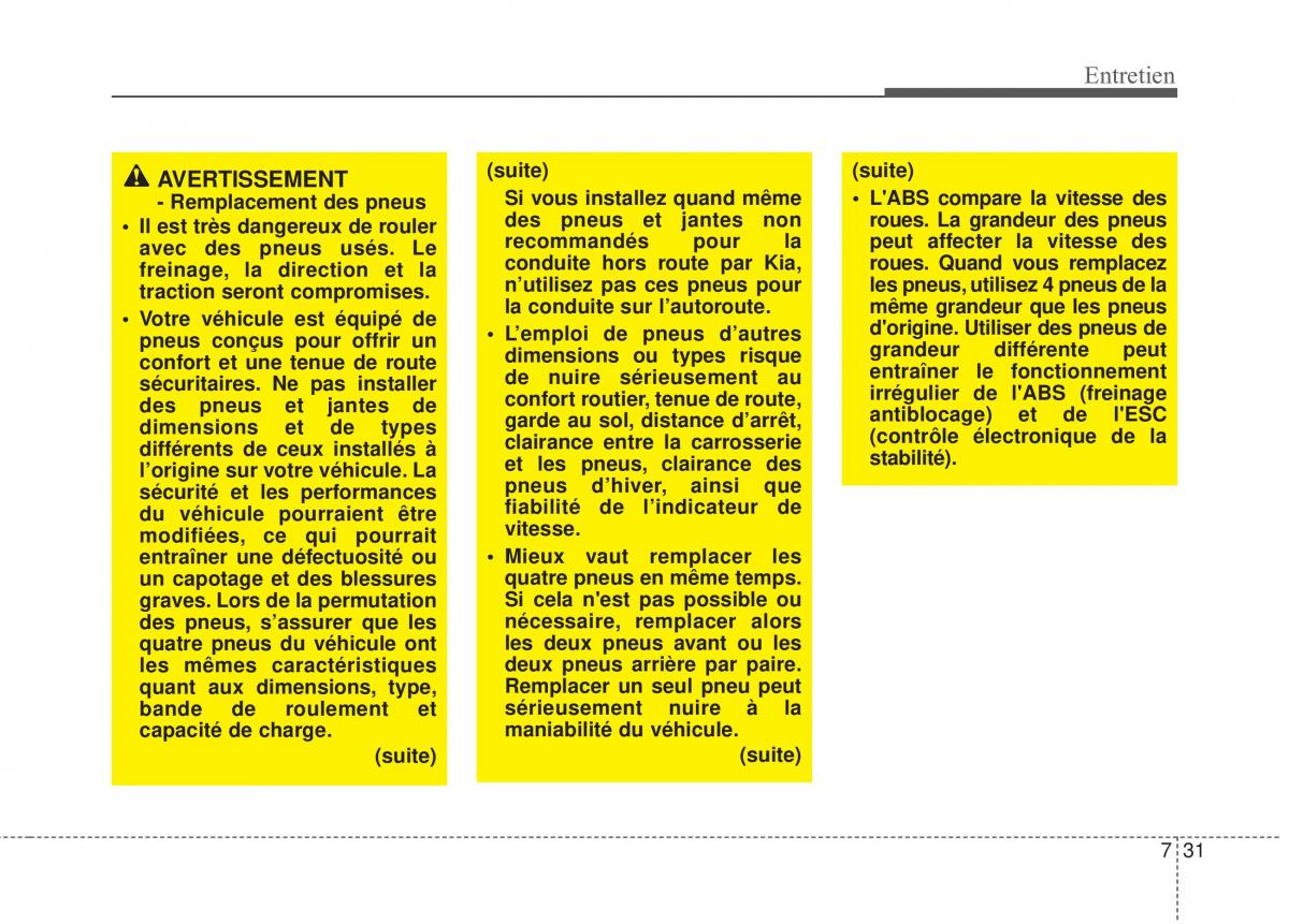 KIA Rio Pride DE manuel du proprietaire / page 236