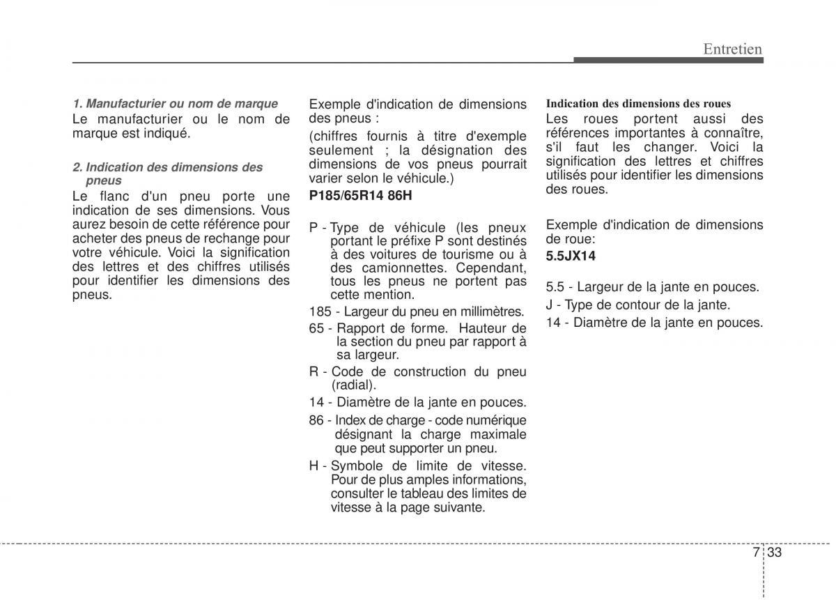 KIA Rio Pride DE manuel du proprietaire / page 238