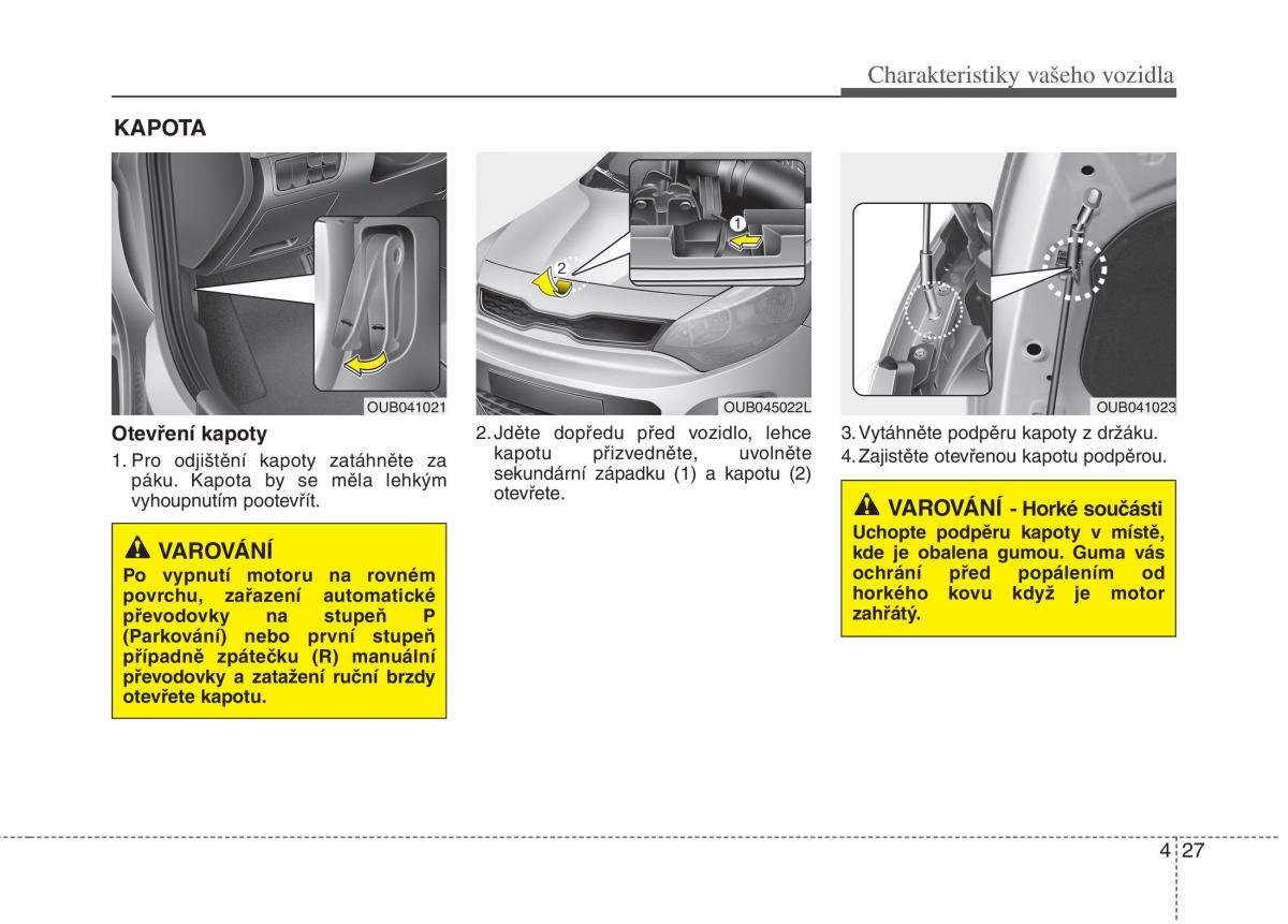 KIA Rio Pride UB navod k obsludze / page 105