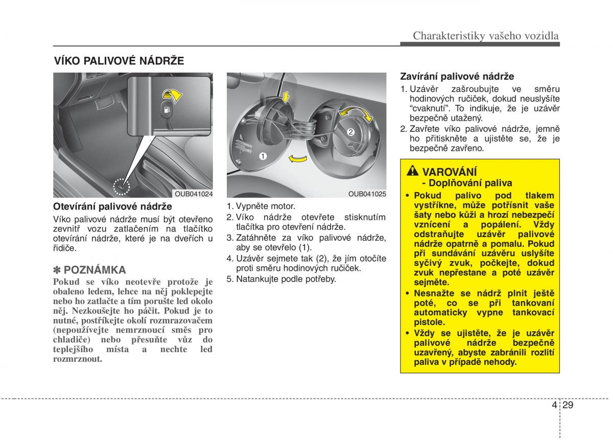 KIA Rio Pride UB navod k obsludze / page 107