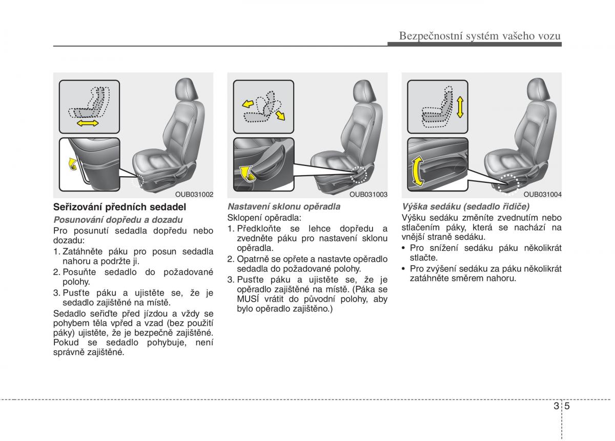 KIA Rio Pride UB navod k obsludze / page 20