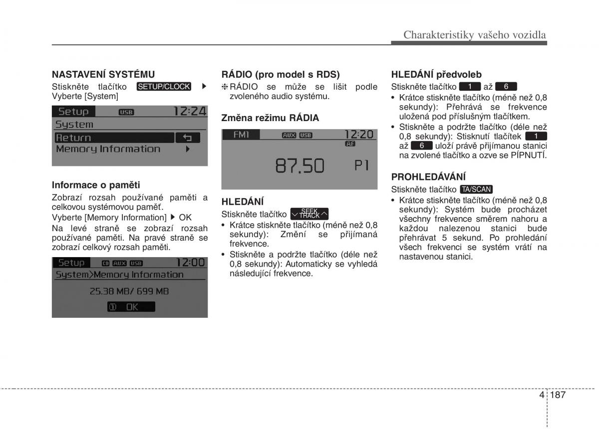 KIA Rio Pride UB navod k obsludze / page 265