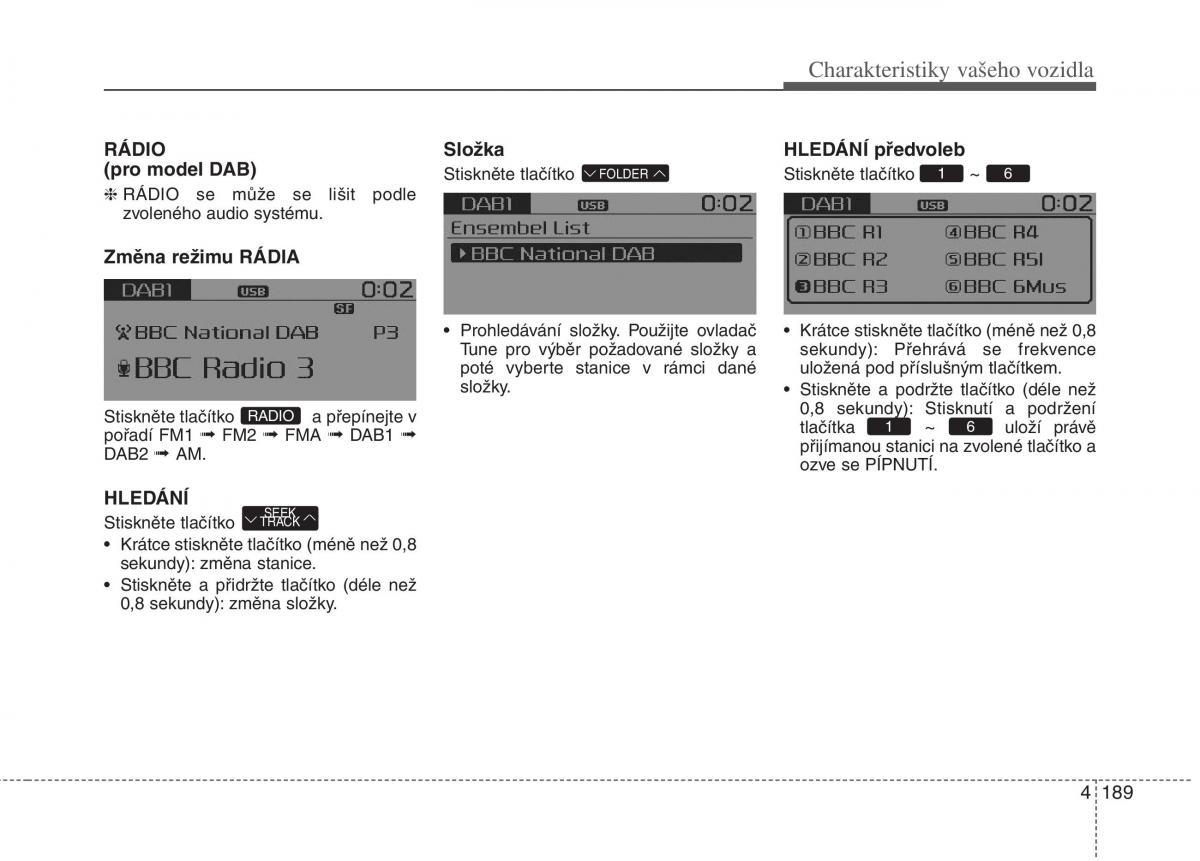 KIA Rio Pride UB navod k obsludze / page 267