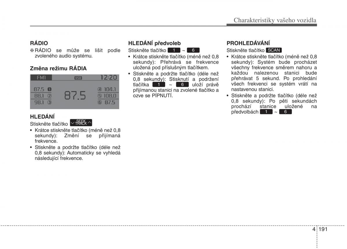 KIA Rio Pride UB navod k obsludze / page 269