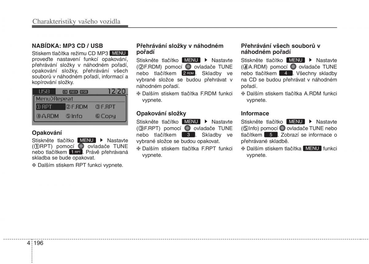 KIA Rio Pride UB navod k obsludze / page 274