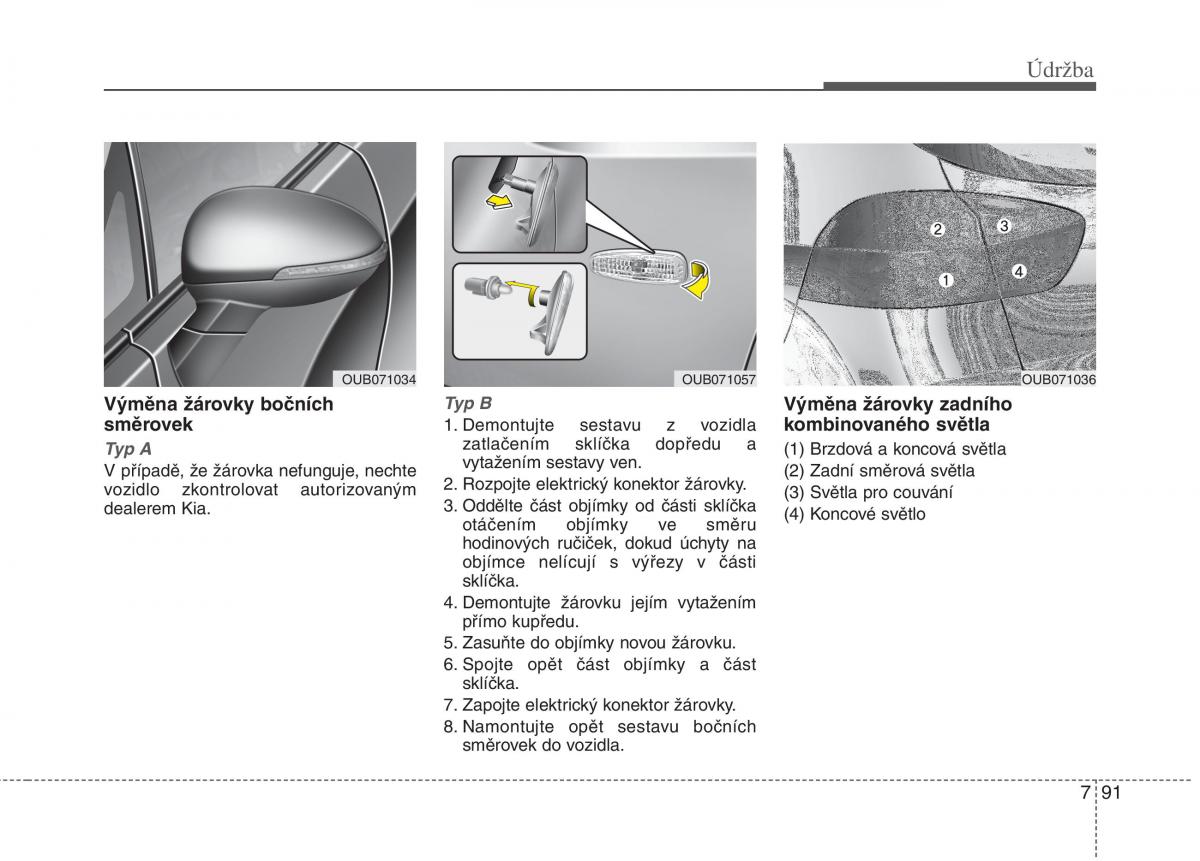 KIA Rio Pride UB navod k obsludze / page 487