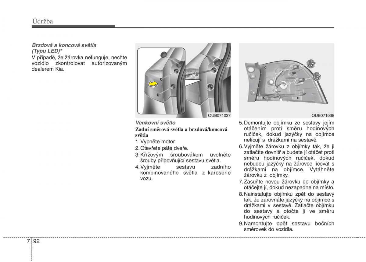 KIA Rio Pride UB navod k obsludze / page 488