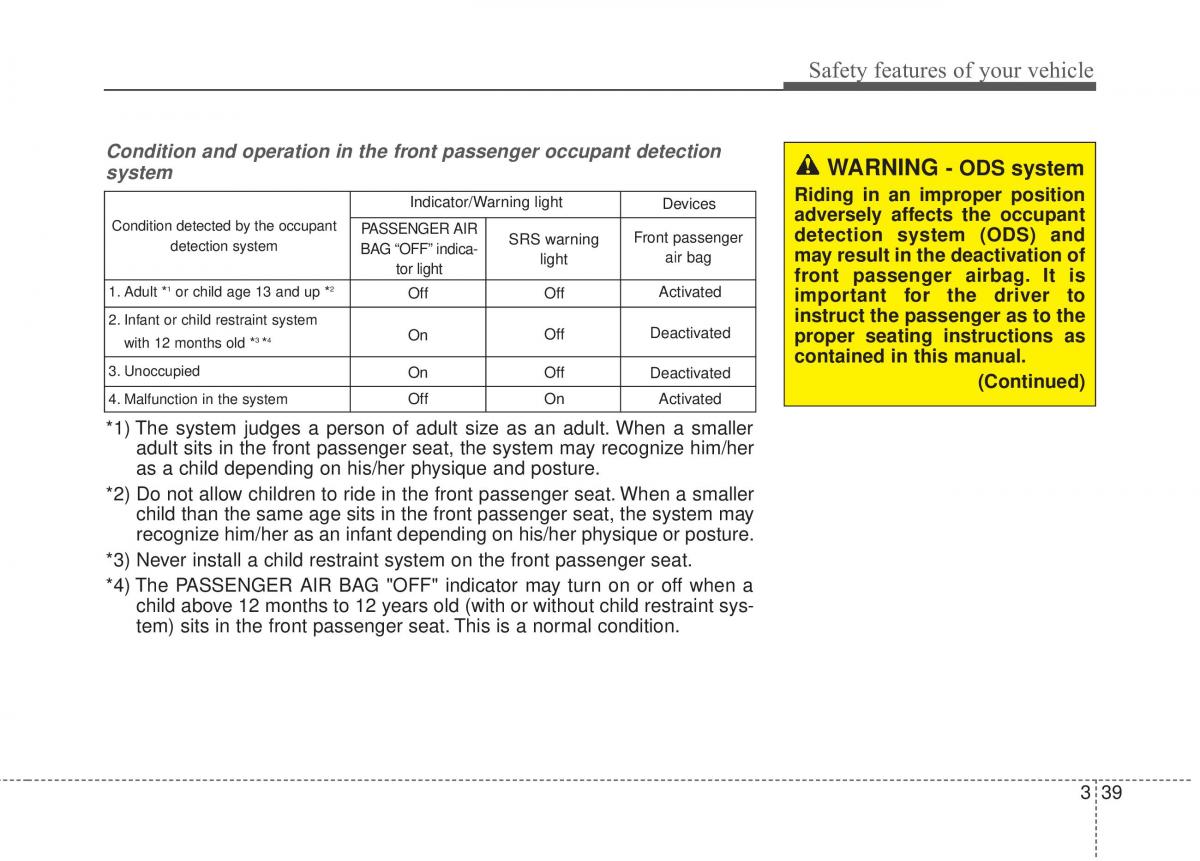 KIA Rio Pride UB owners manual / page 56