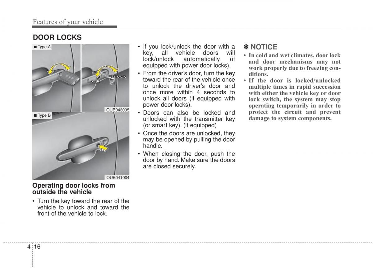 KIA Rio Pride UB owners manual / page 87