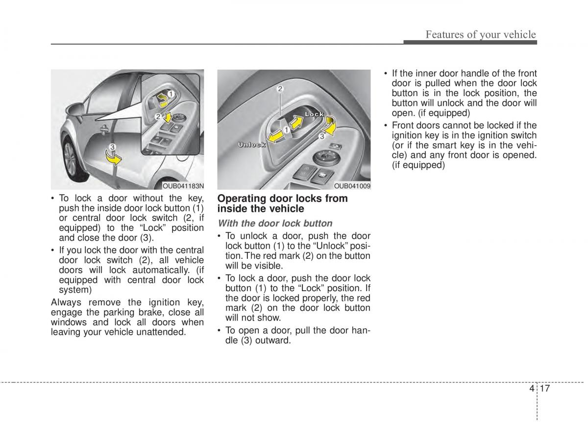 KIA Rio Pride UB owners manual / page 88