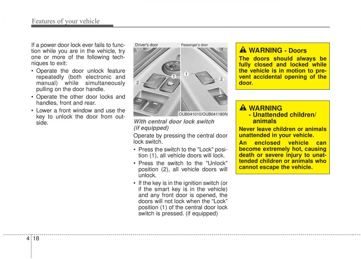 KIA Rio Pride UB owners manual / page 89